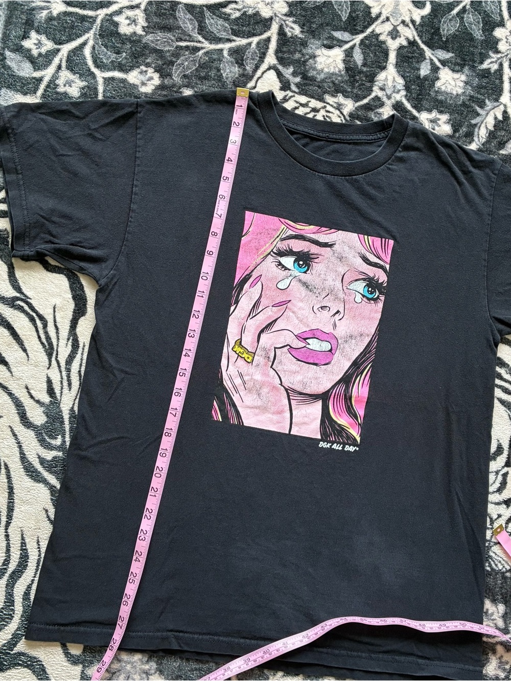000 - DGK ROY LICHTENSTEIN POP ART SKATE Y2K T SHIRT - Picture 4 of 5